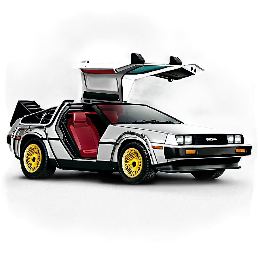 Delorean Pop Culture Icon Tribute Png 06122024