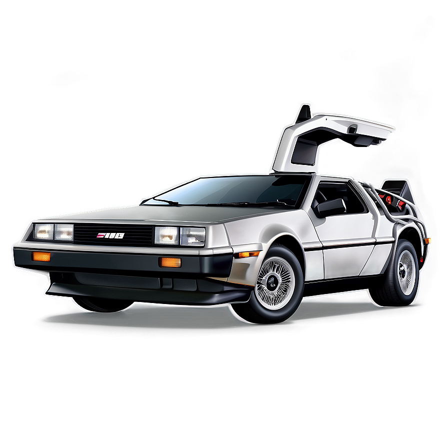 Delorean Pop Culture Icon Tribute Png Twl