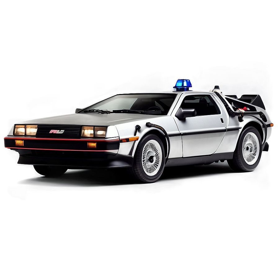 Delorean Surrounded By Fans Png 06122024