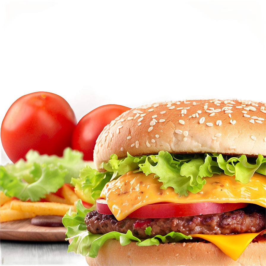 Deluxe Burger Png Vhc