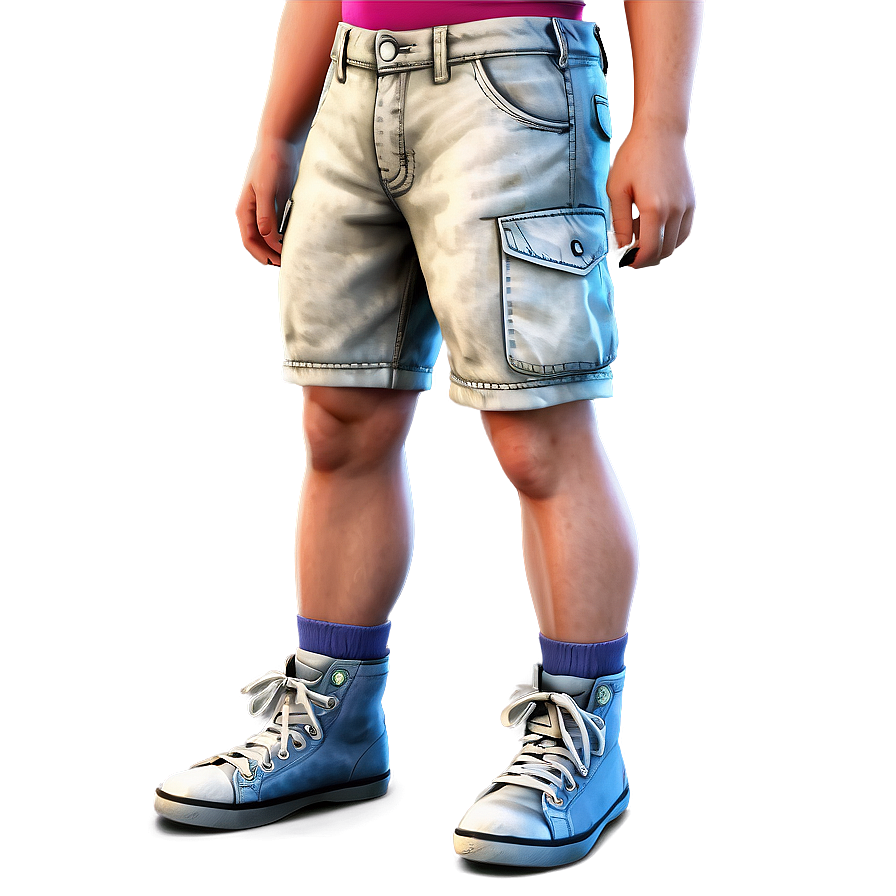 Denim Cargo Shorts Png 34