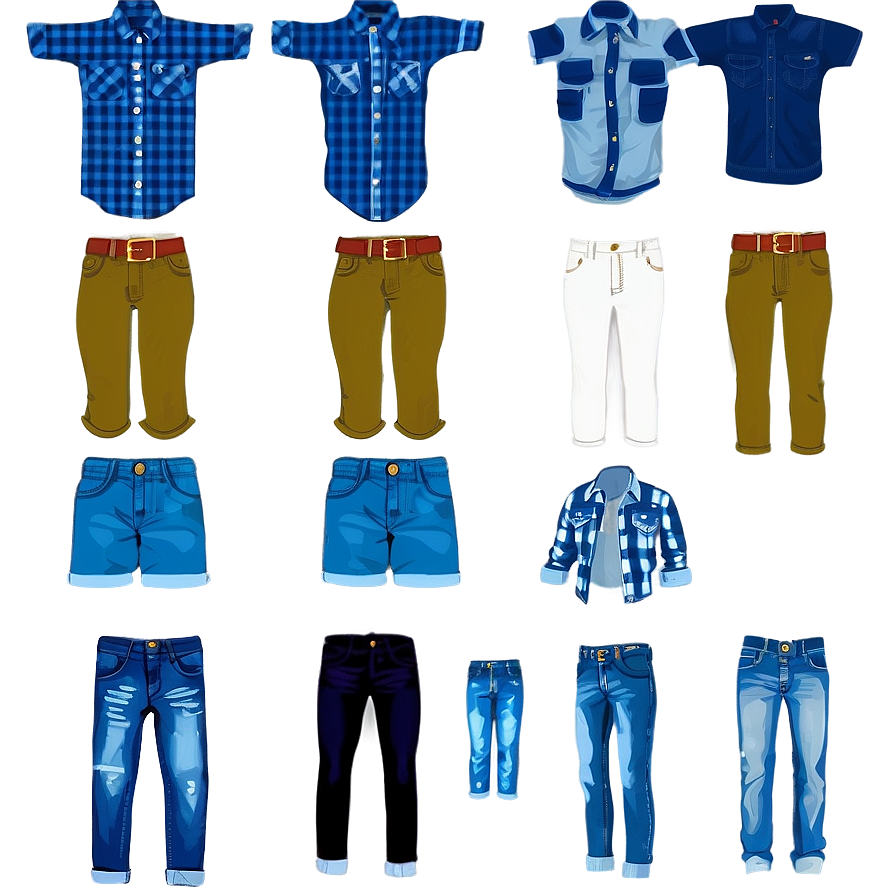 Denim Clothes Jeans Png 32