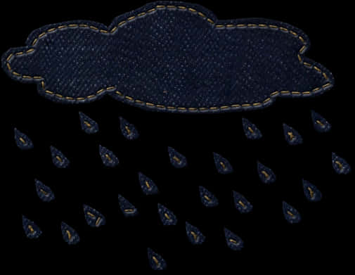 Denim Cloud Raindrops