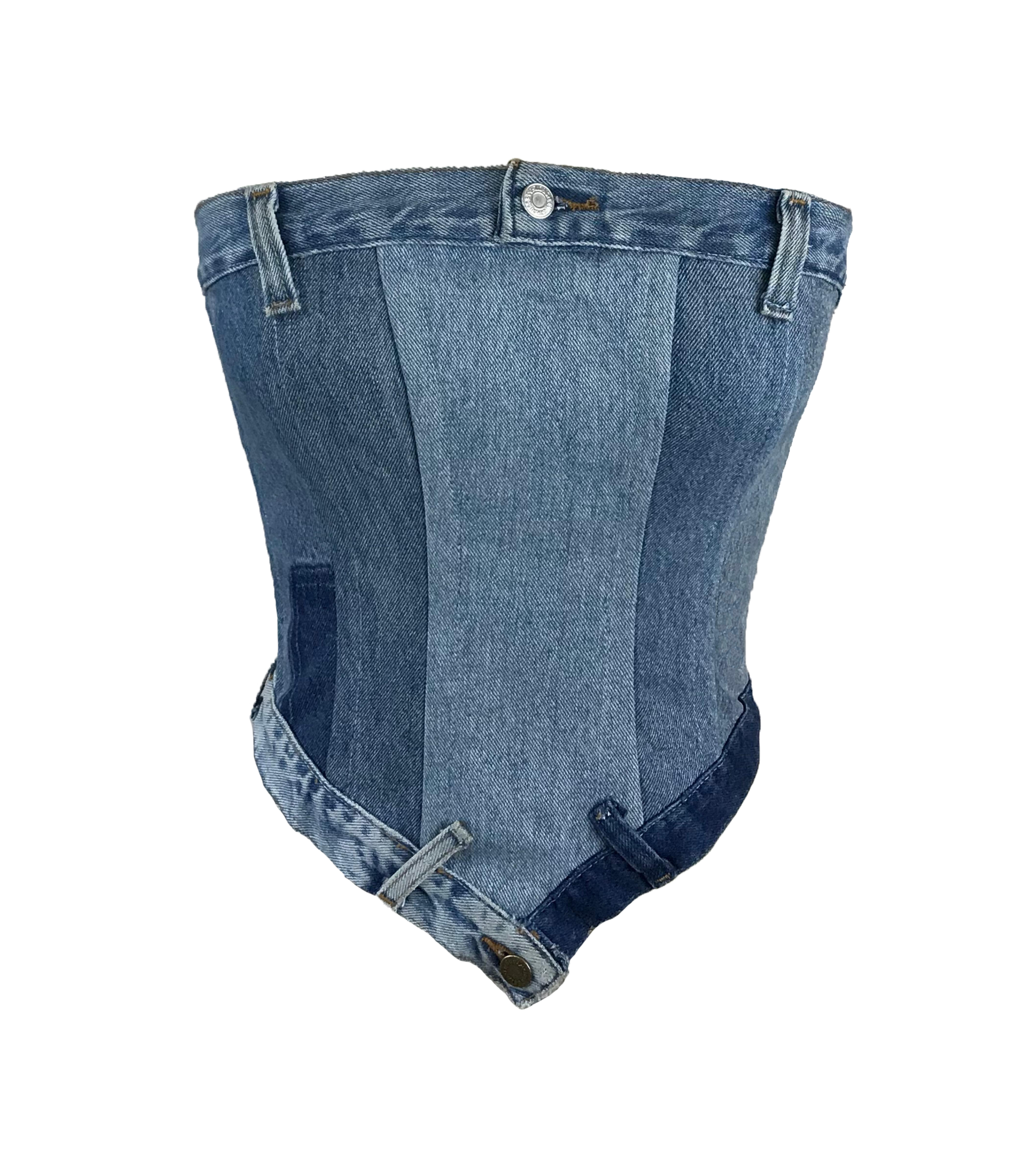 Denim Corset Top Design