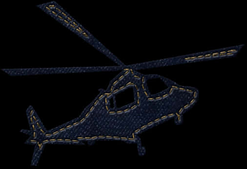 Denim Texture Helicopter