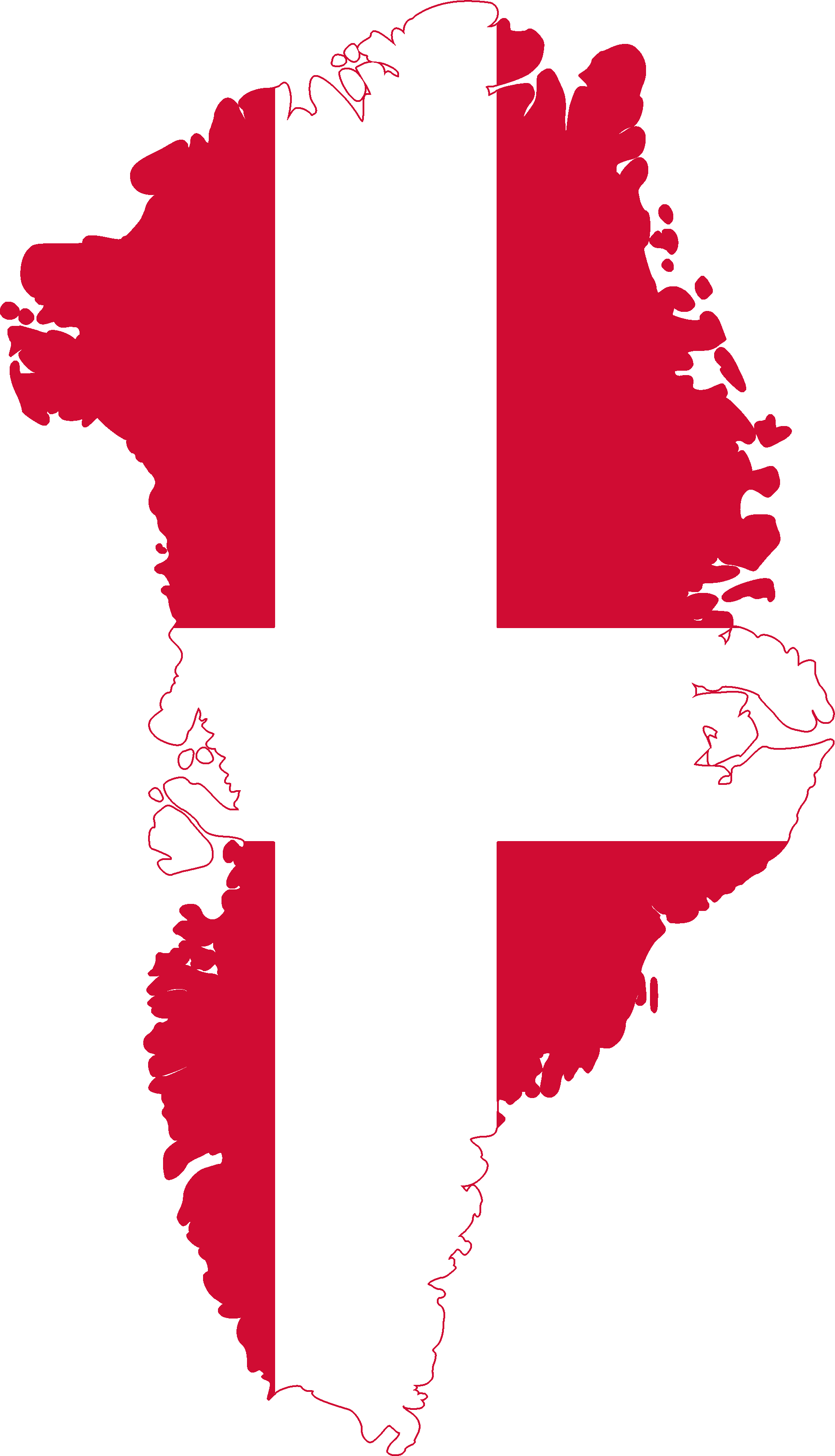 Denmark Flag Map