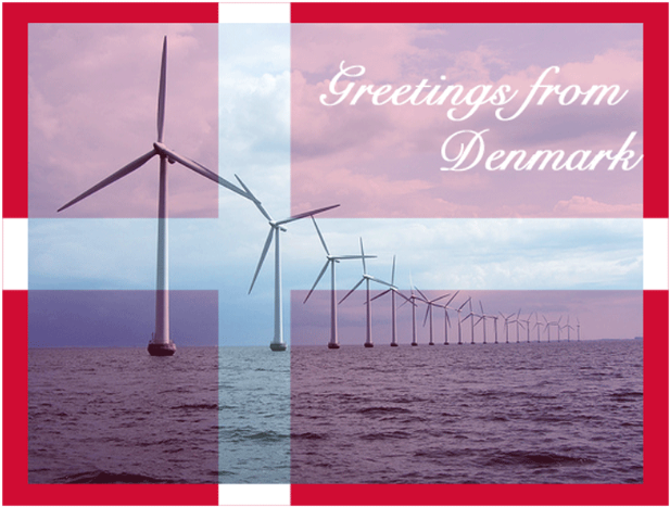 Denmark Wind Turbines Postcard