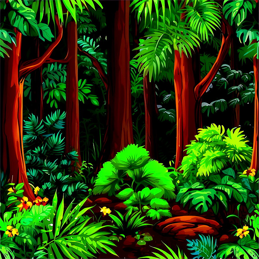 Dense Forest Landscape Clipart Png Ywg9