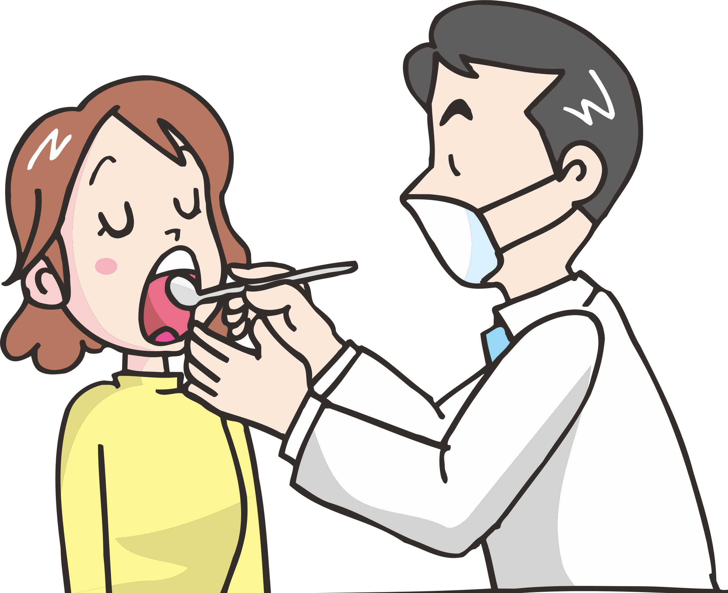 Dental Checkup Cartoon