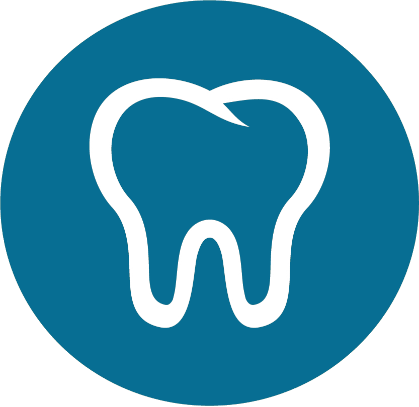 Dental Logo Blue Background