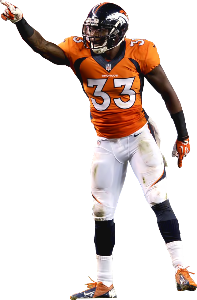 Denver Broncos Player Action Pose