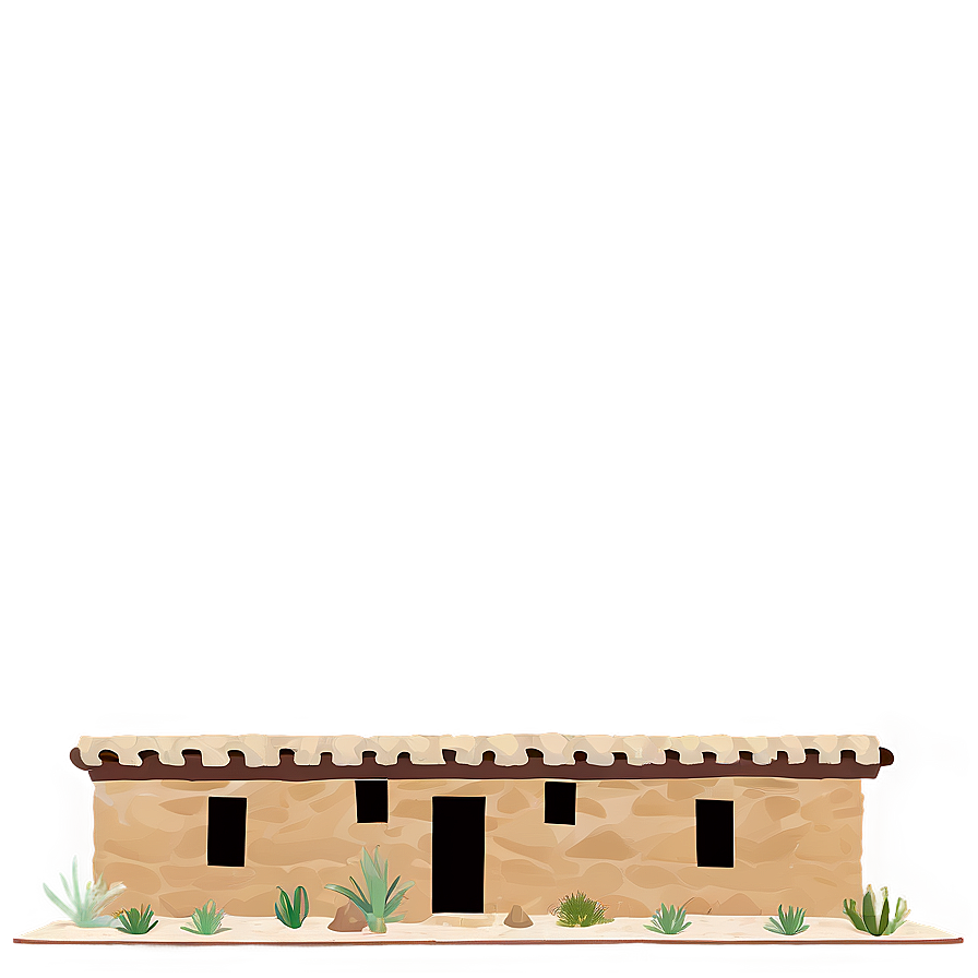 Desert Adobe Building Png 3