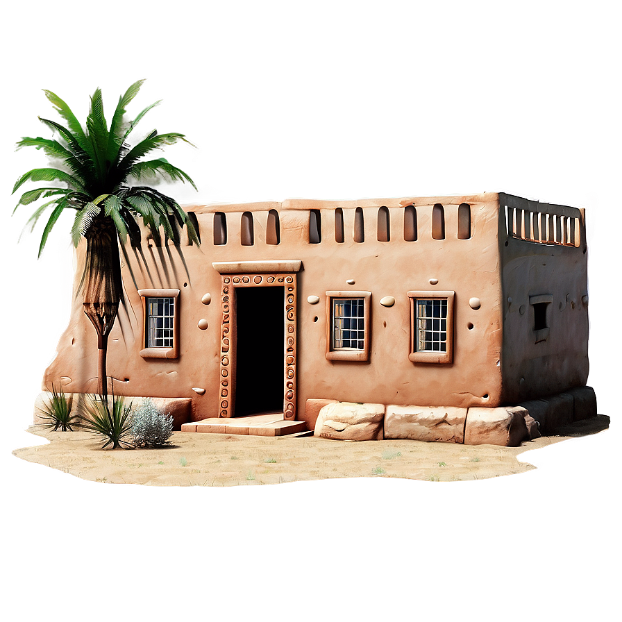 Desert Adobe Building Png Vrr