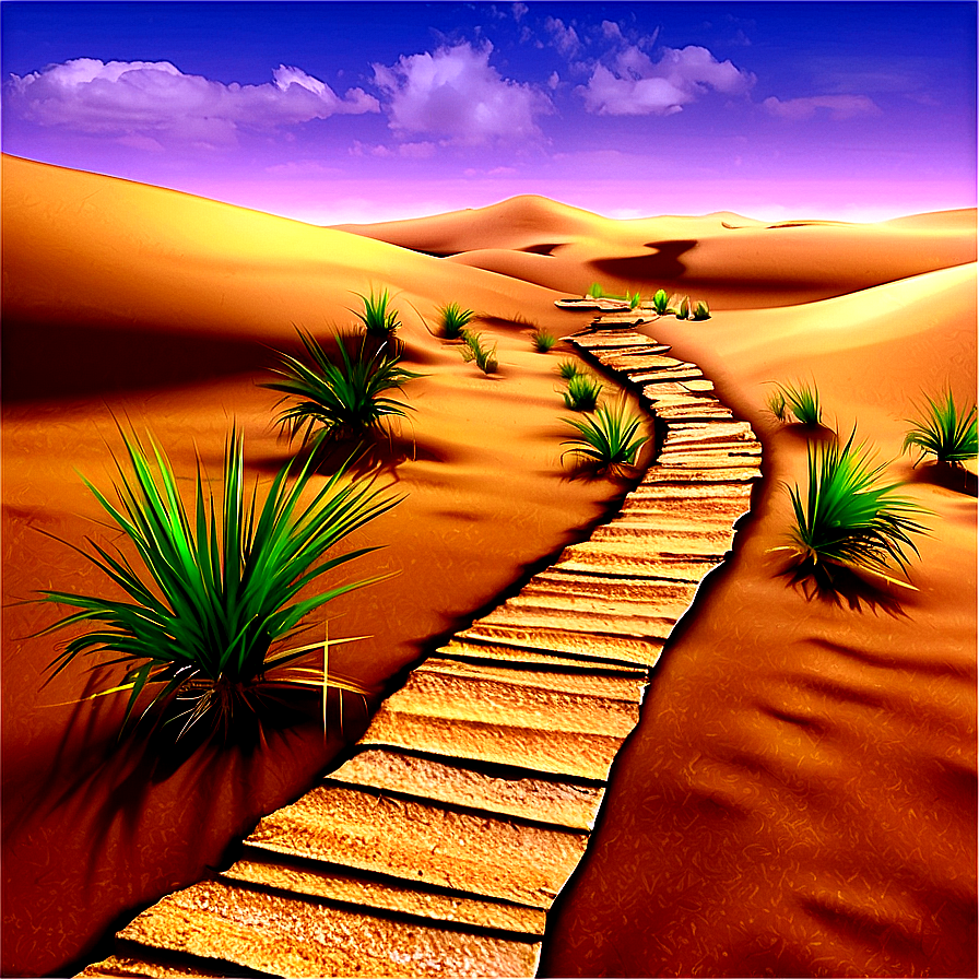 Desert Dunes Pathway Png 55