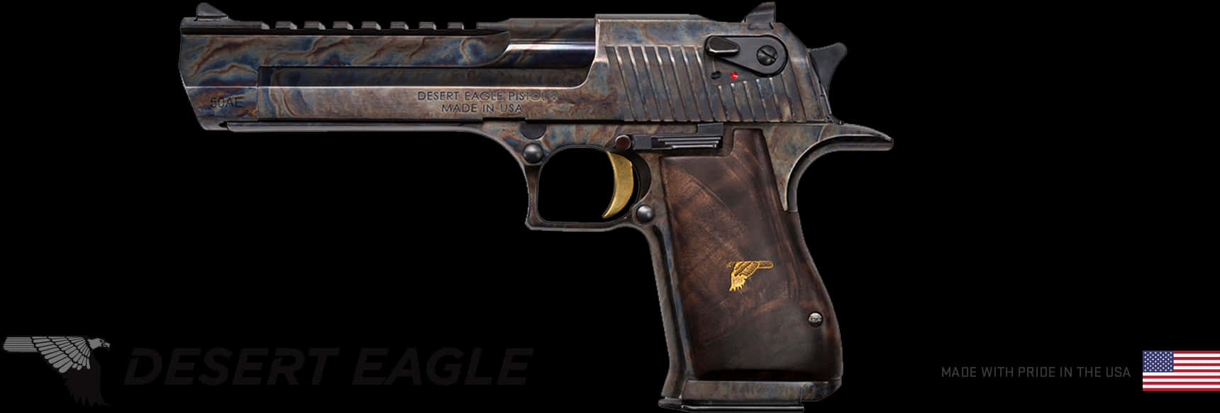 Desert Eagle Pistol U S A Flag