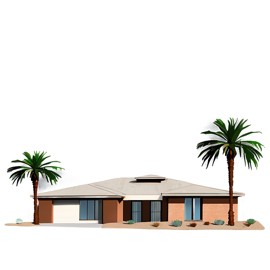 Desert Modern Home Png Hwv