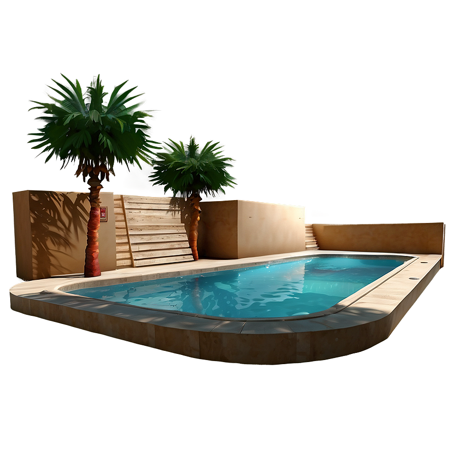 Desert Oasis Swimming Pool Png Cxg