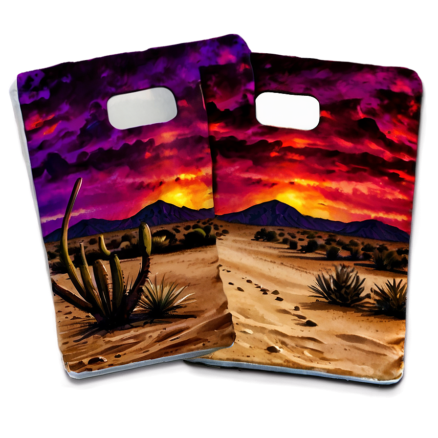 Desert Sunset Cornhole Bag Png Ago