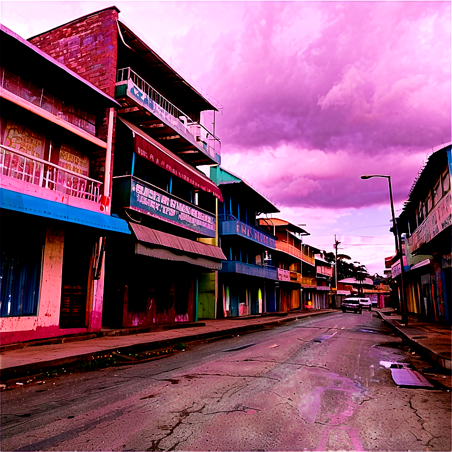 Deserted Street Morning Png Gaj