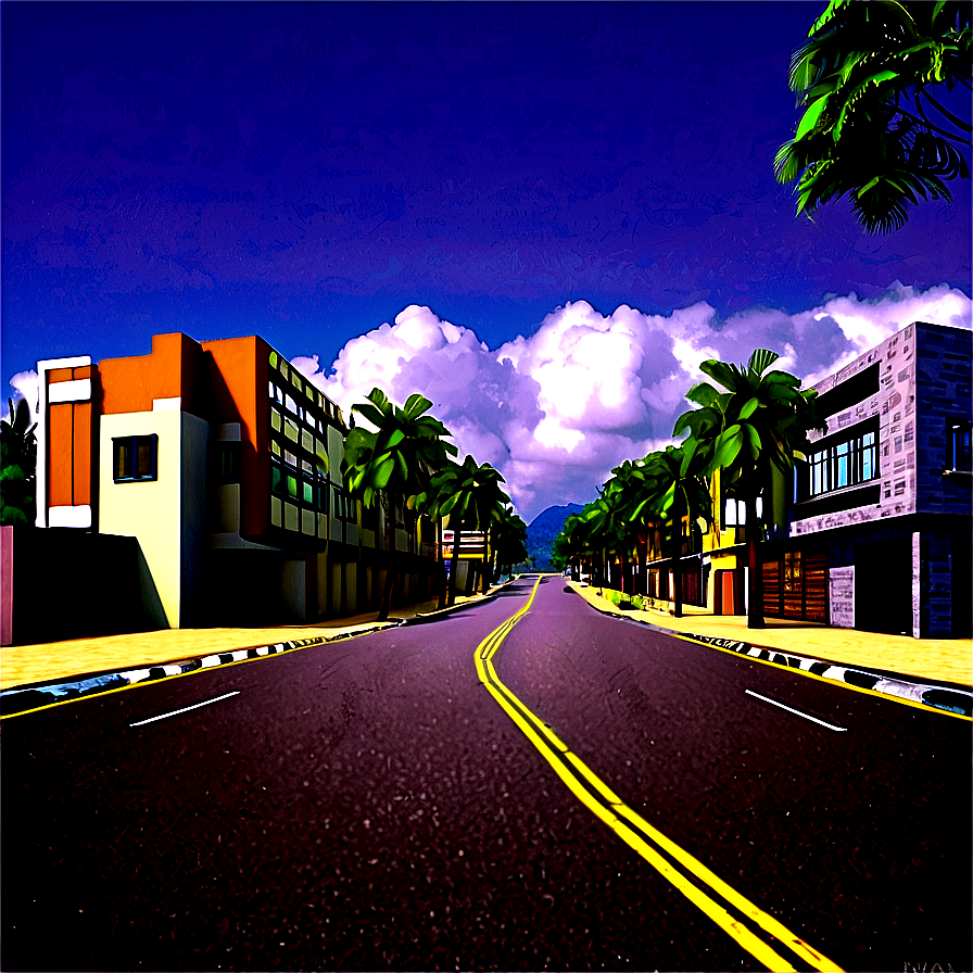 Deserted Street Morning Png Spe