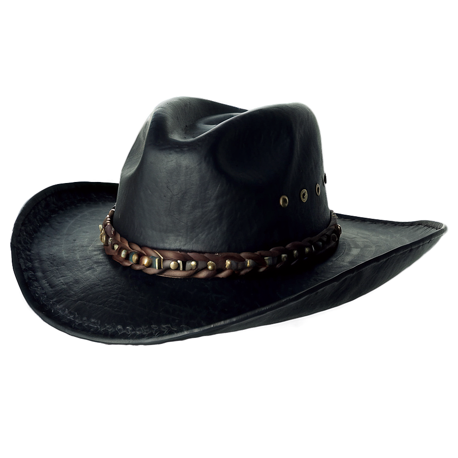 Designer Black Cowboy Hat Png 06212024