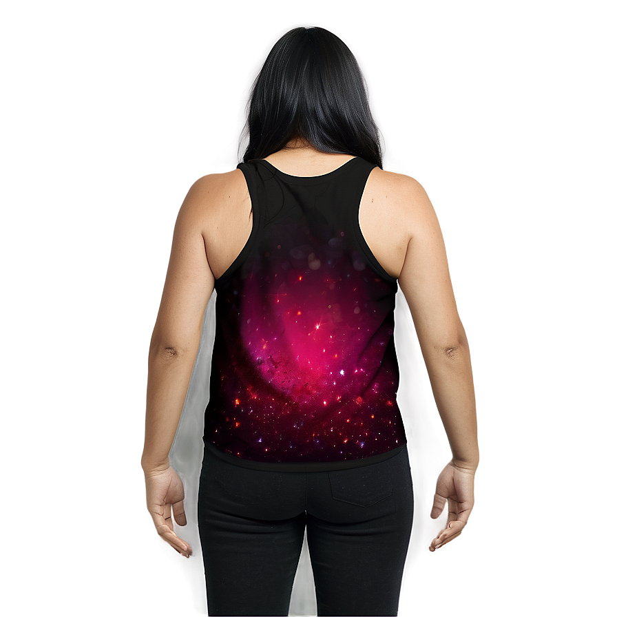 Designer Black Tank Top Png 22