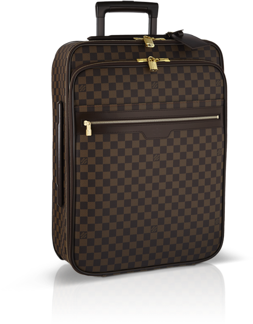 Designer Checkered Suitcase