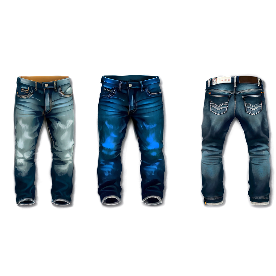 Designer Jeans Pants Png Flg11