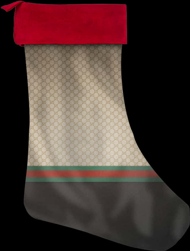 Designer Stocking Black Background