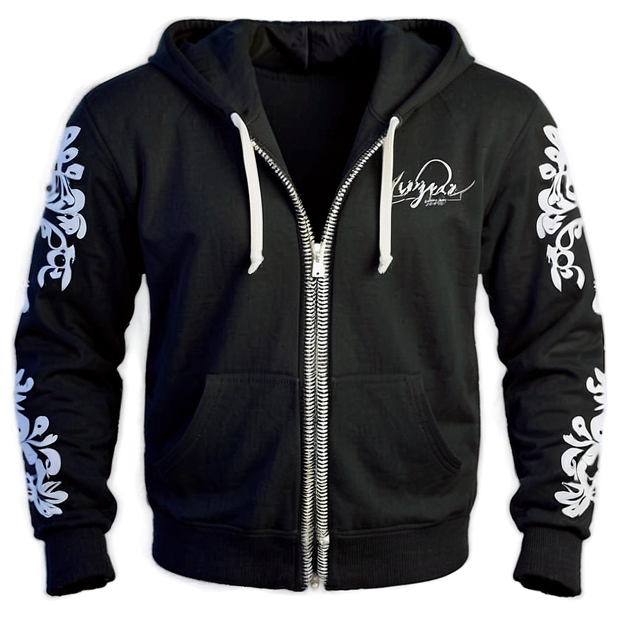 Designer Zip Up Hoodie Png Klo29