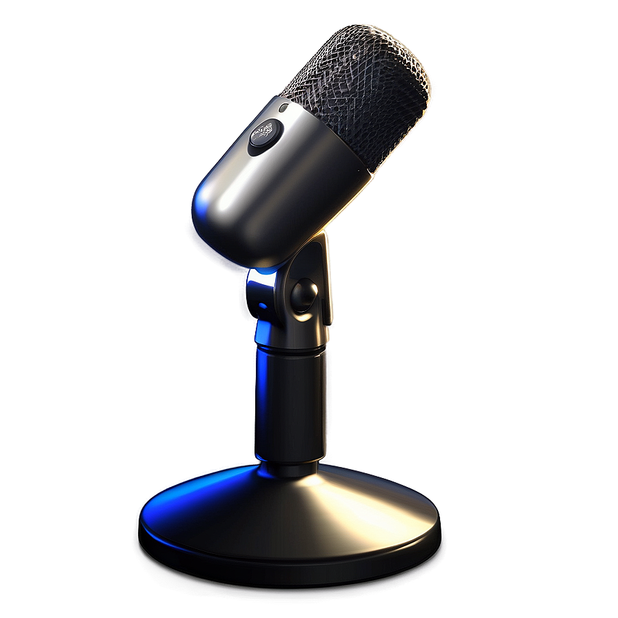 Desktop Microphone On Stand Png 06282024