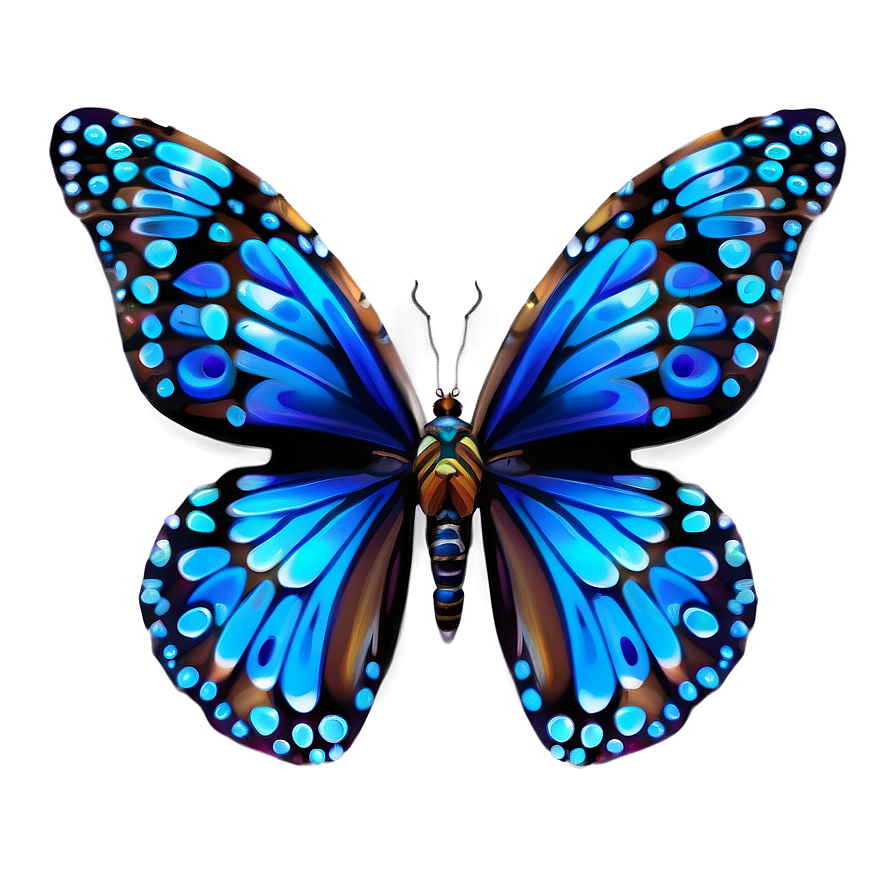 Detailed 3d Butterfly Illustration Png 69