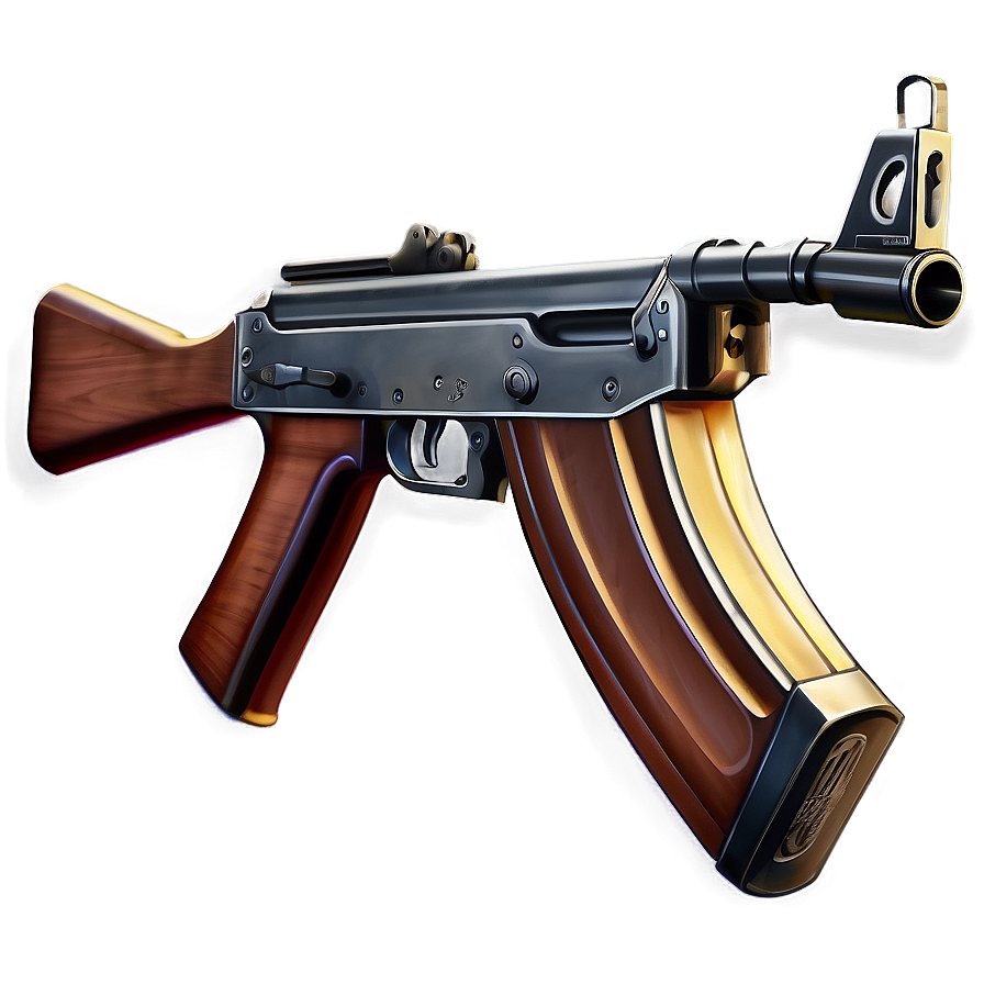 Detailed Ak 47 Illustration Png Vux62