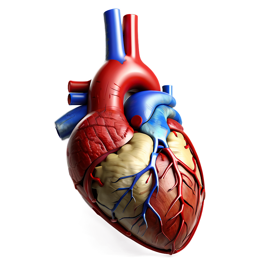 Detailed Anatomical Heart Art Png Bqf81