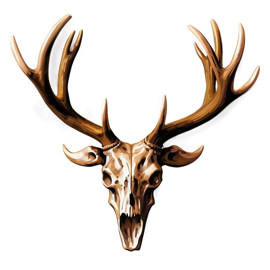 Detailed Antler Sketch Png Uvg95