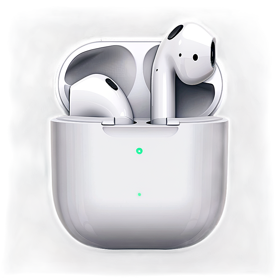 Detailed Apple Airpods Earbuds Texture Png Otc12