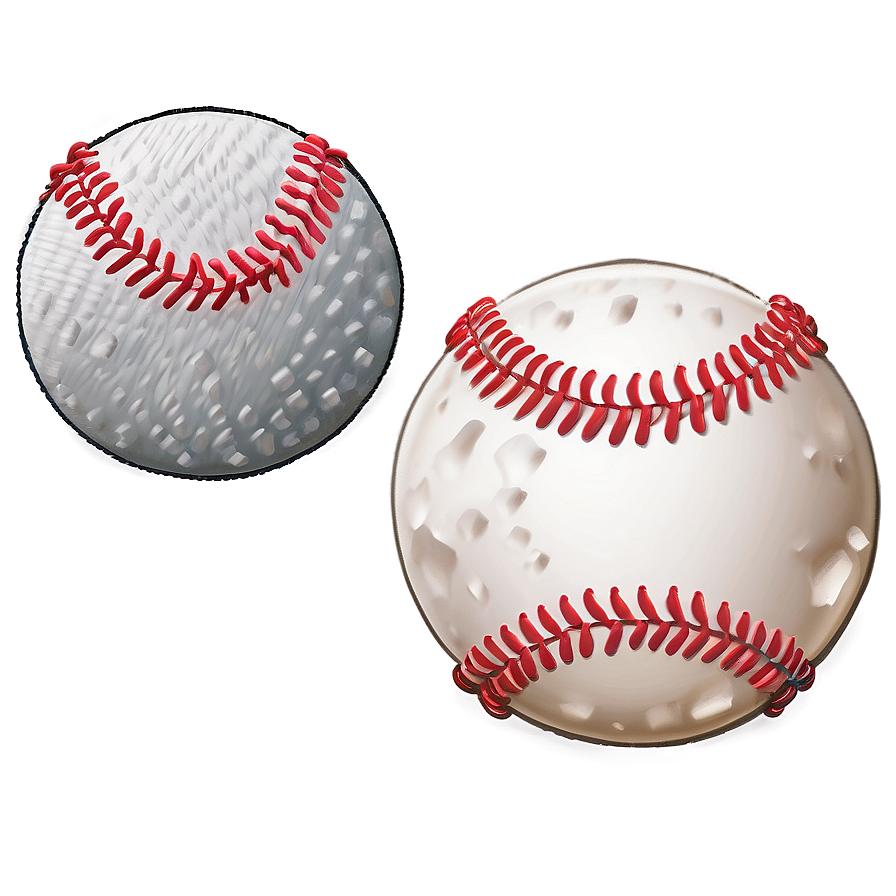 Detailed Baseball Stitching Artwork Png 75