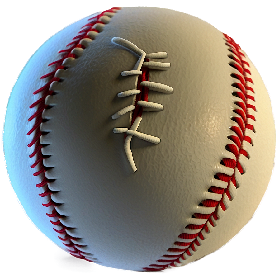 Detailed Baseball Stitching Png 06282024