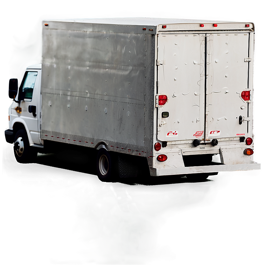 Detailed Box Truck Sketch Png 61