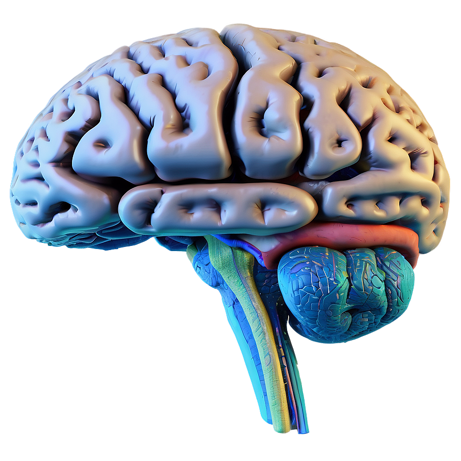 Detailed Brain Functions Anatomy Png Fnp