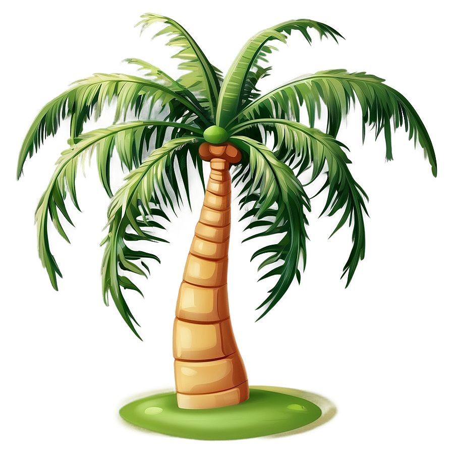 Detailed Cartoon Palm Tree Png 06212024