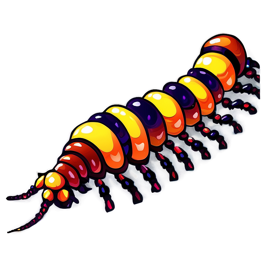 Detailed Centipede Drawing Png 05242024