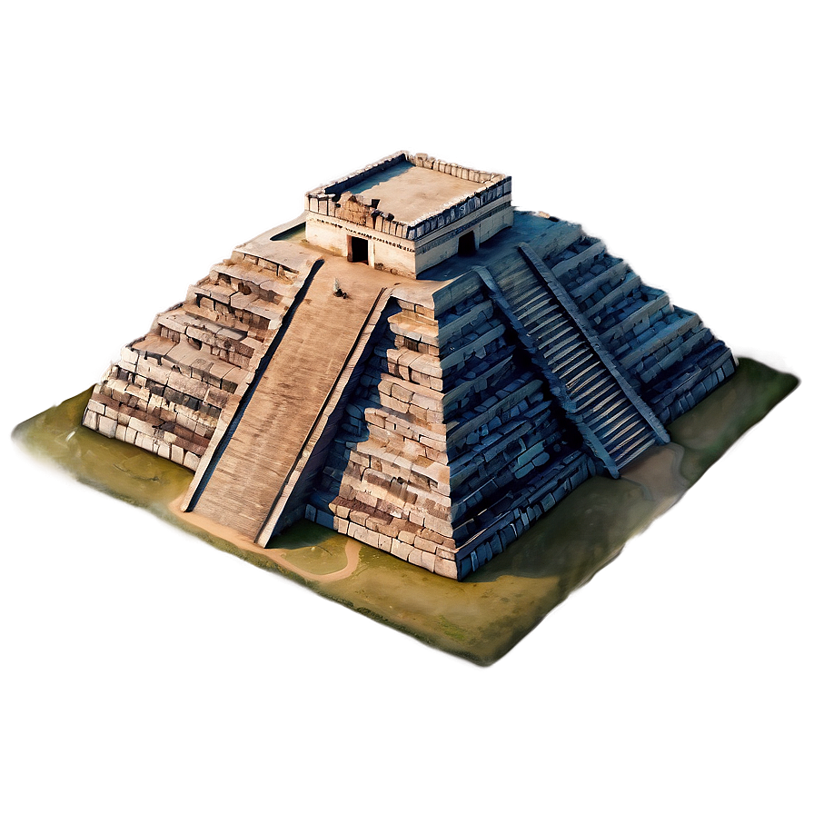 Detailed Chichen Itza Map Png Fjn