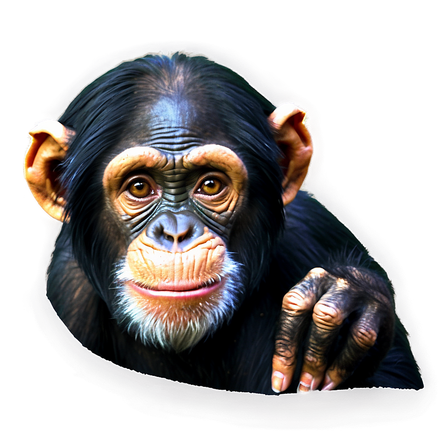 Detailed Chimpanzee Fur Texture Png 21