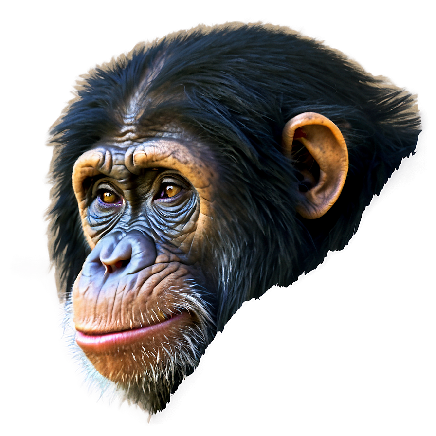 Detailed Chimpanzee Fur Texture Png 62