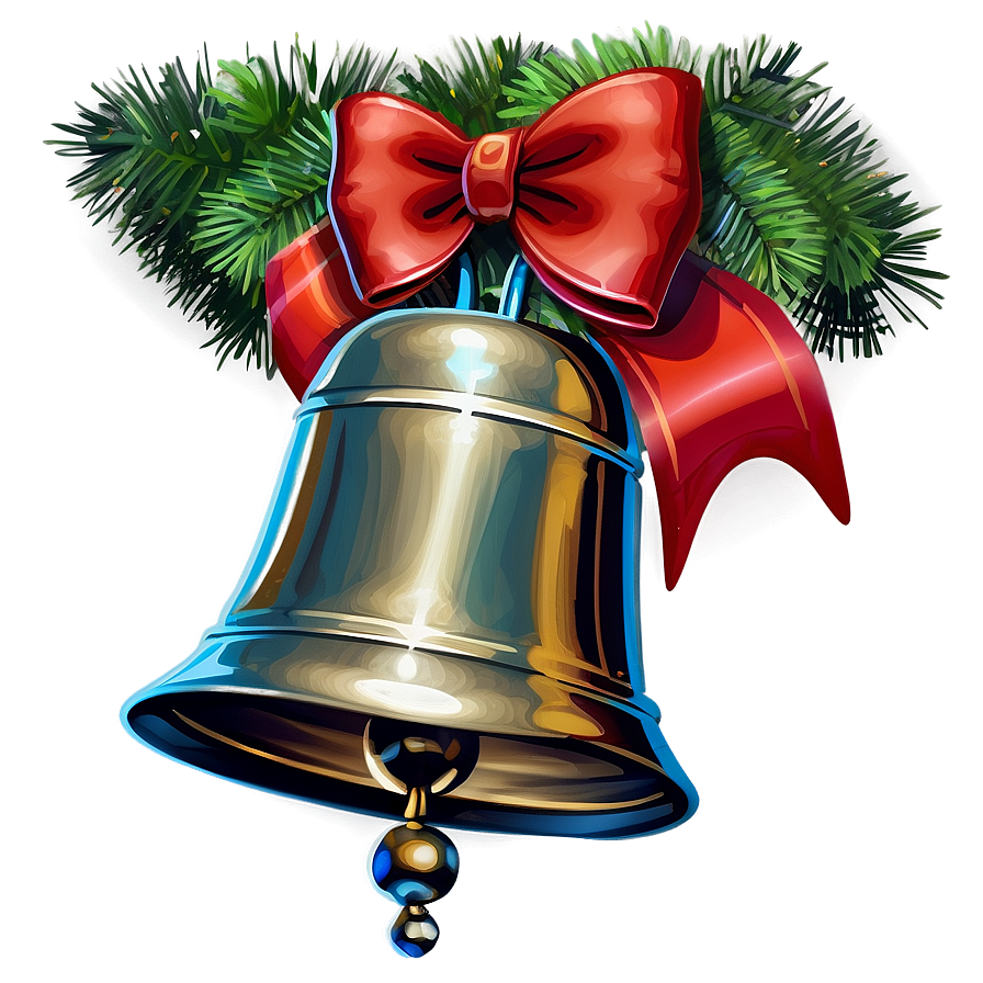 Detailed Christmas Bell Png Nbw47