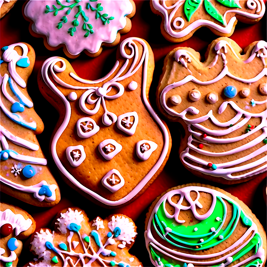 Detailed Christmas Cookie Decorating Png 43