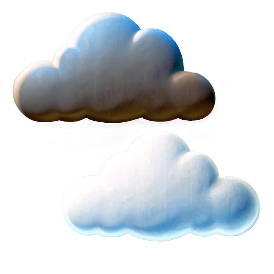 Detailed Cloud Emoji Png Ggr14