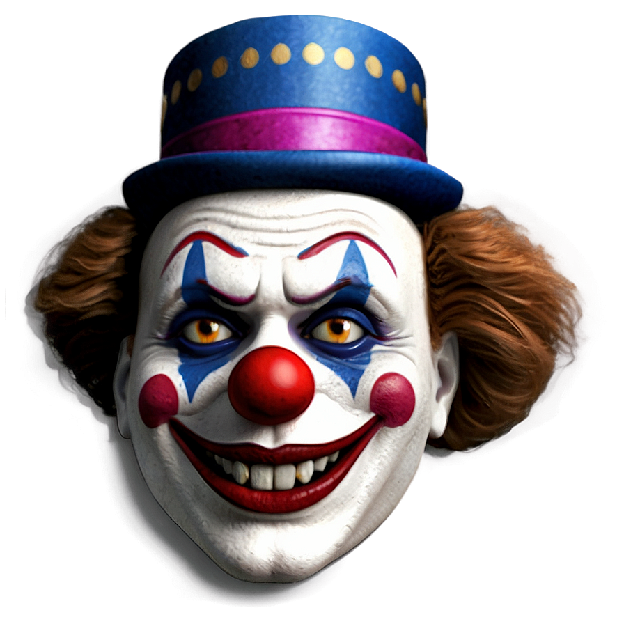 Detailed Clown Emoji Png 39