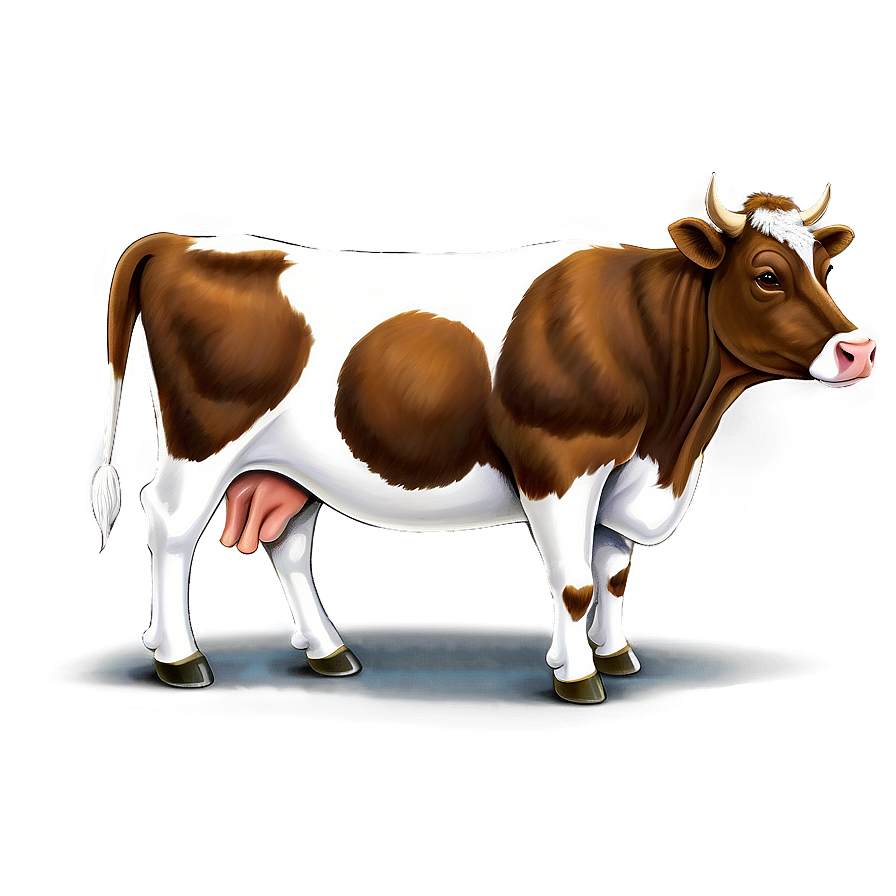 Detailed Cow Spots Illustration Png Lga45